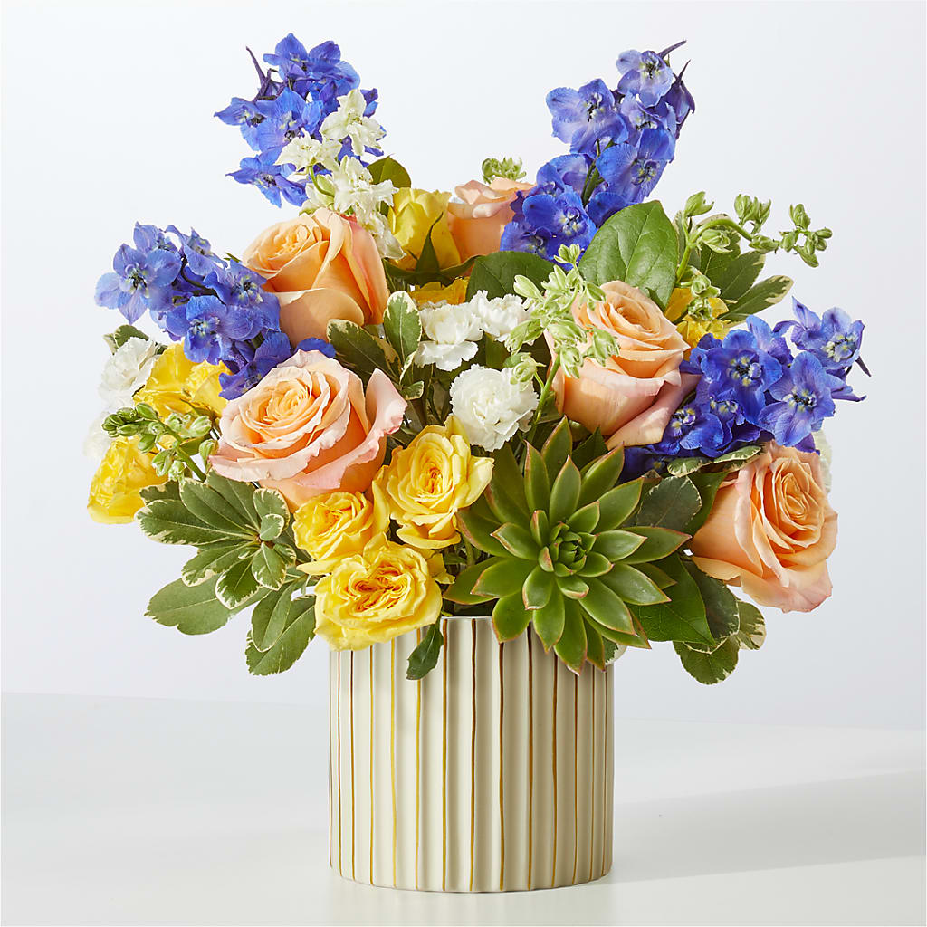 Cobalt Reverie Bouquet – 175 MERCANTILE FLORAL & GIFT, Lake City IA