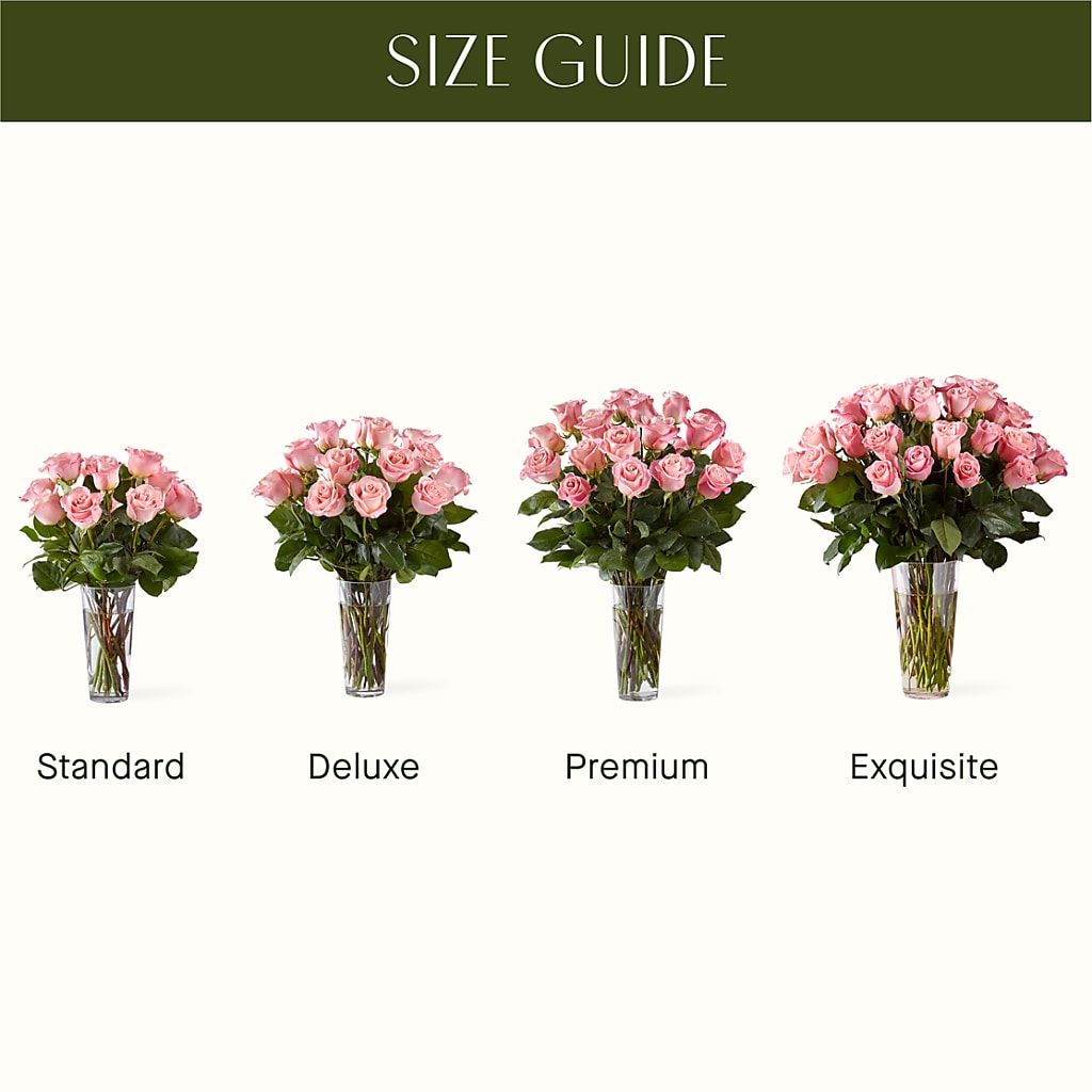 Long Stem Pink Rose Bouquet – 175 MERCANTILE FLORAL & GIFT, Lake City IA
