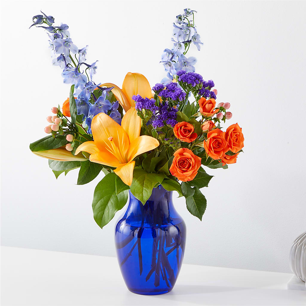 Radiant Citrus Bouquet – 175 MERCANTILE FLORAL & GIFT, Lake City IA