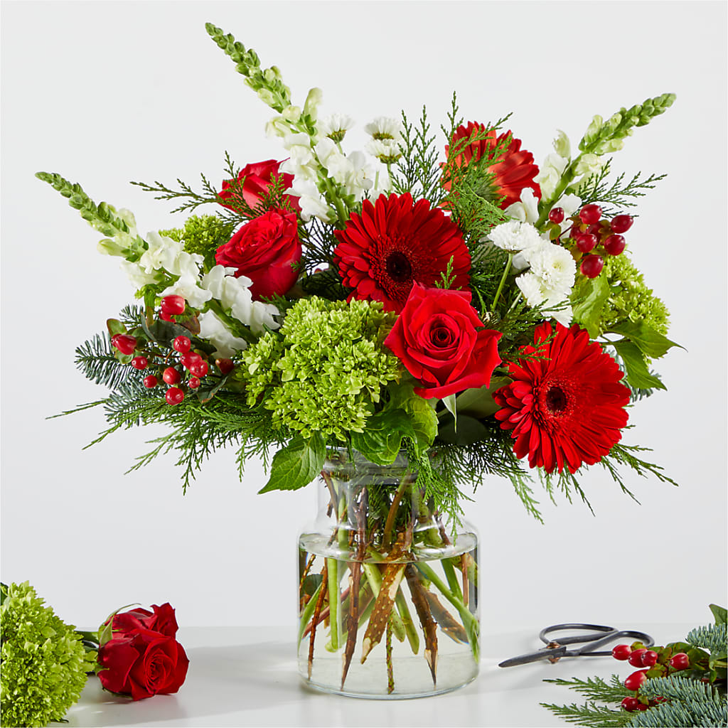 Merry Moment Bouquet – A Florist Original – 175 MERCANTILE FLORAL & GIFT, Lake City IA