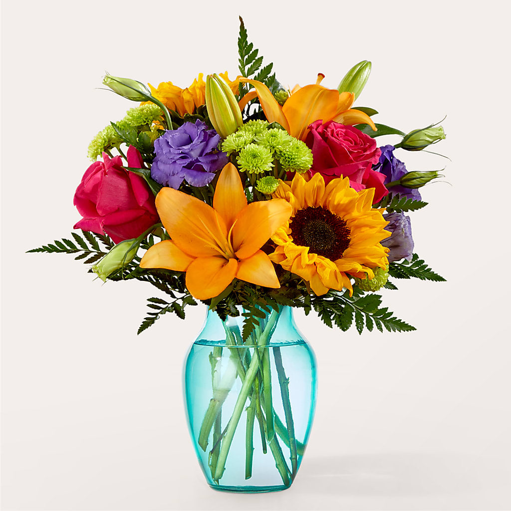 Double Rainbow Bouquet – 175 MERCANTILE FLORAL & GIFT, Lake City IA