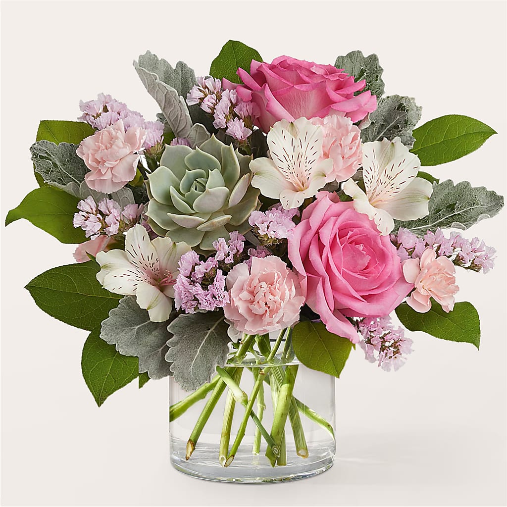 Dusty Rose Bouquet – 175 MERCANTILE FLORAL & GIFT, Lake City IA