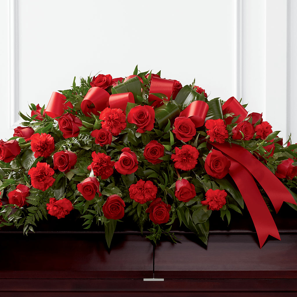 Tribute of Life Casket Spray – 175 MERCANTILE FLORAL & GIFT, Lake City IA