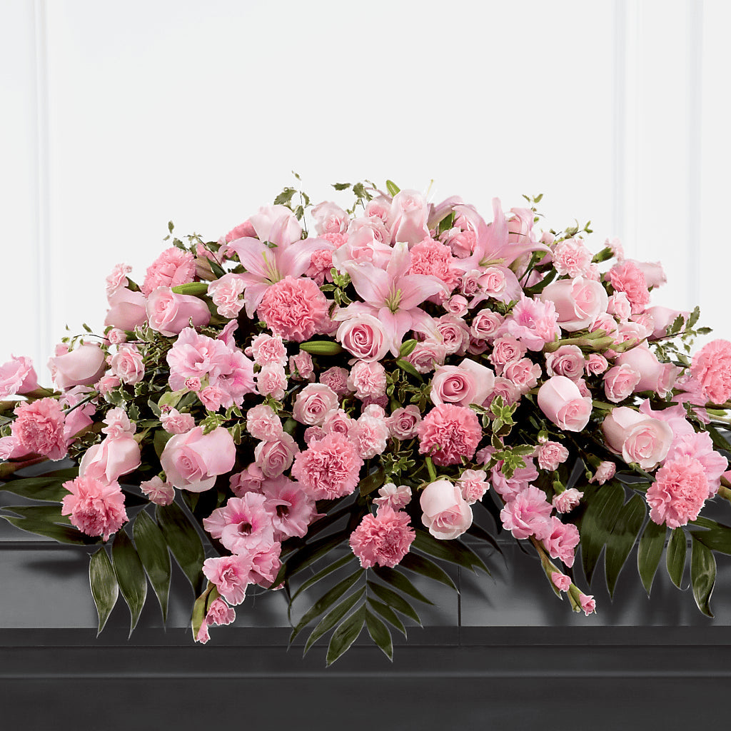 Garden of Comfort Casket Spray (Standard) – 175 MERCANTILE FLORAL & GIFT, Lake City IA