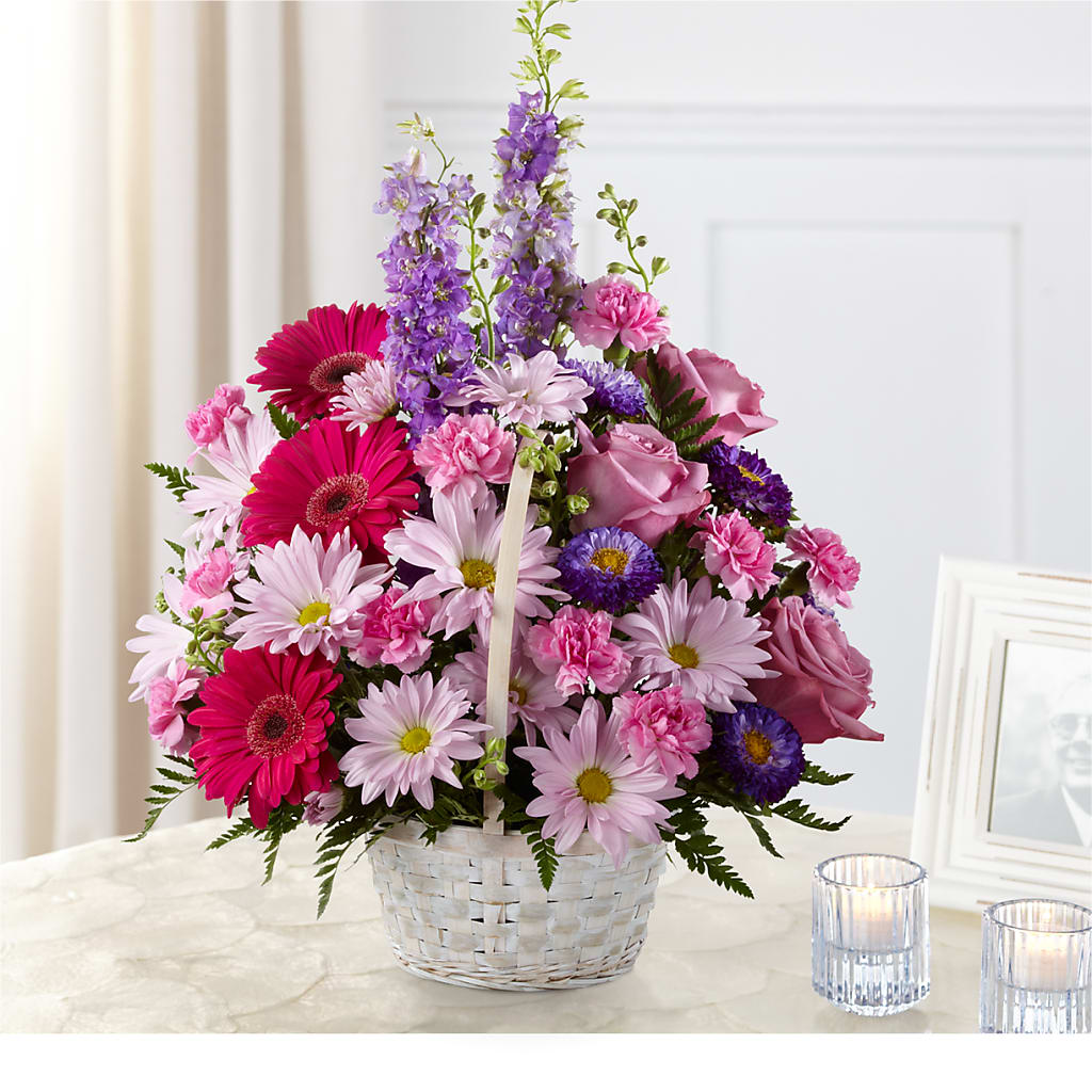Pastel Peace Basket – 175 MERCANTILE FLORAL & GIFT, Lake City IA