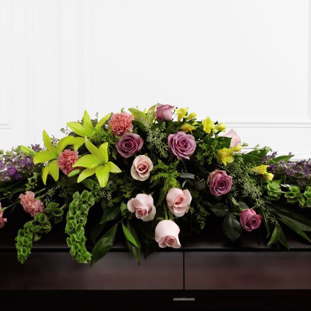 Forever Beloved Casket Spray – 175 MERCANTILE FLORAL & GIFT, Lake City IA