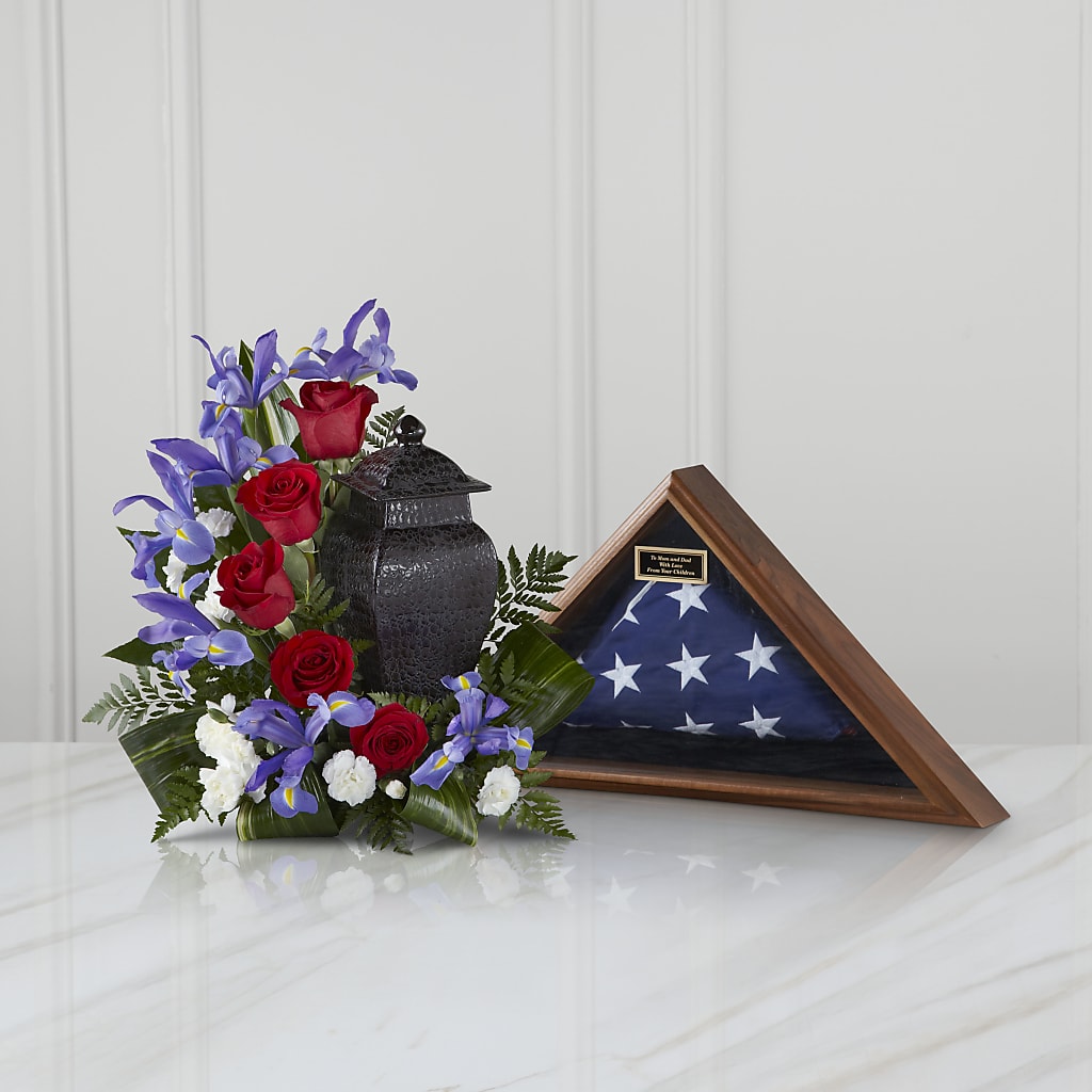 Patriotic Tribute Arrangement – 175 MERCANTILE FLORAL & GIFT, Lake City IA