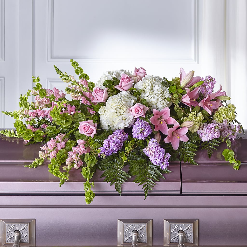 Life's Gratitude Casket Spray – 175 MERCANTILE FLORAL & GIFT, Lake City IA