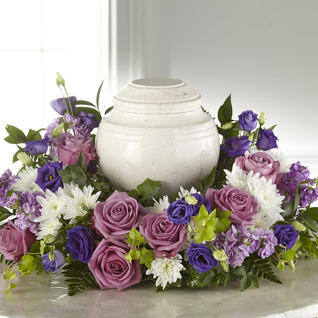 Blooming Sympathy Cremation Adornment – 175 MERCANTILE FLORAL & GIFT, Lake City IA