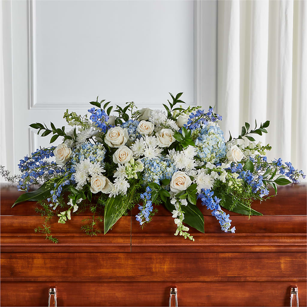 Timeless Essence Casket Spray – 175 MERCANTILE FLORAL & GIFT, Lake City IA