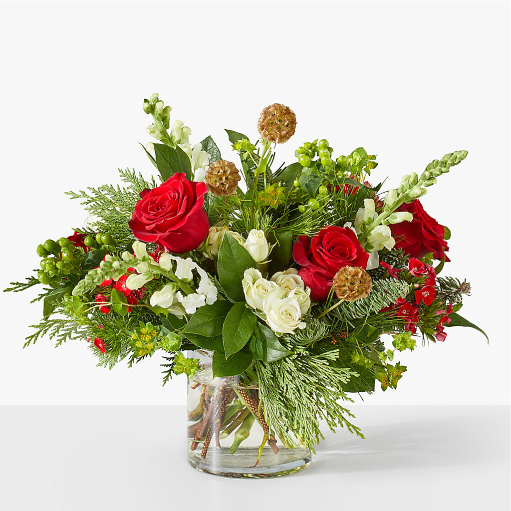 Deck the Halls Bouquet – 175 MERCANTILE FLORAL & GIFT, Lake City IA