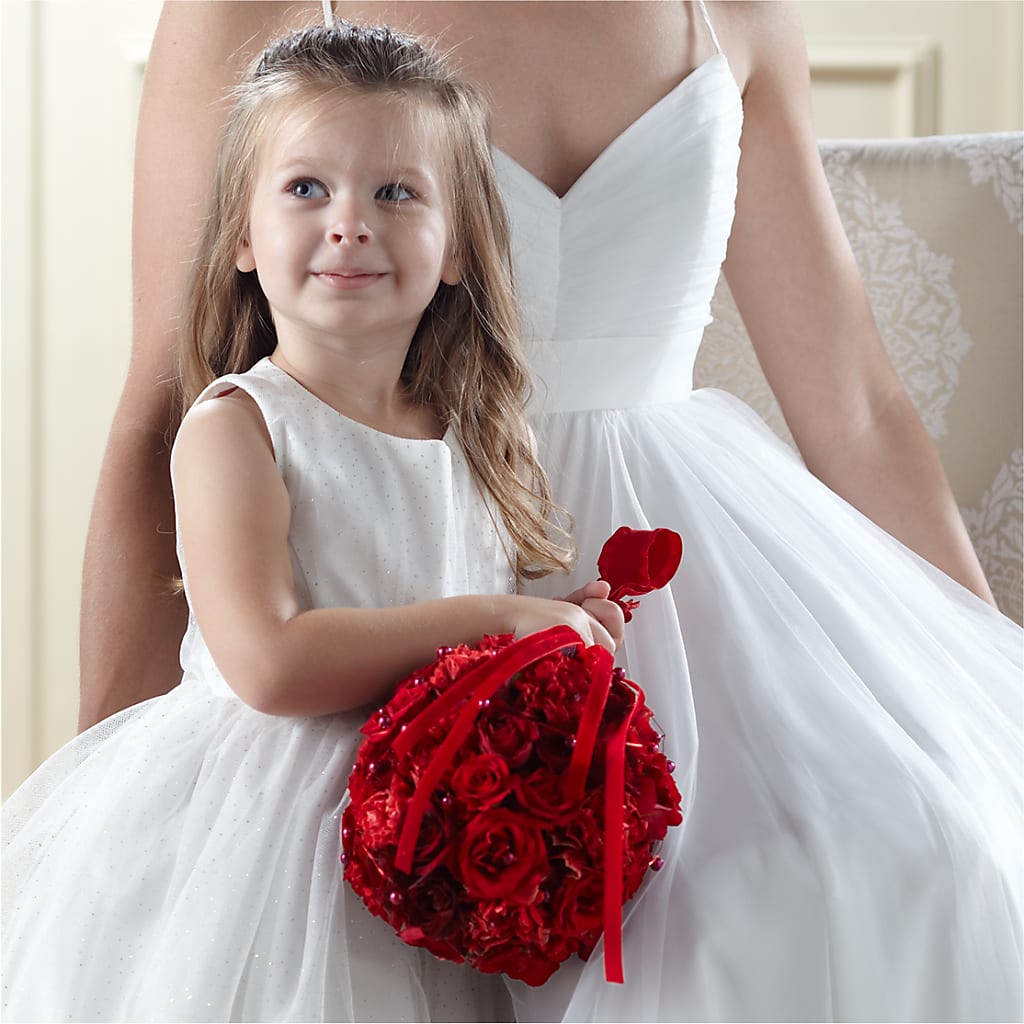 Pure at Heart Flower Girl Arrangement – 175 MERCANTILE FLORAL & GIFT, Lake City IA