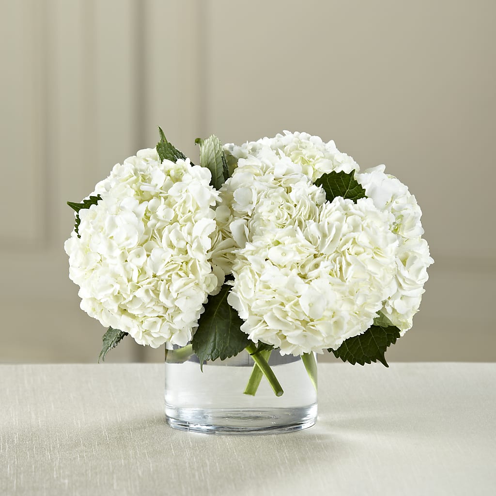 White Hydrangea Bouquet – 175 MERCANTILE FLORAL & GIFT, Lake City IA