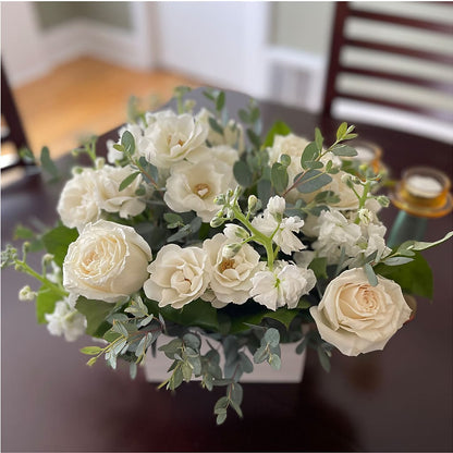 Fresh Linen Box Bouquet – 175 MERCANTILE FLORAL & GIFT, Lake City IA