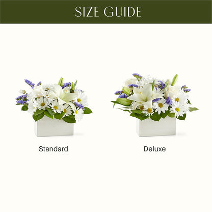 Beyond Blue Box Bouquet – 175 MERCANTILE FLORAL & GIFT, Lake City IA