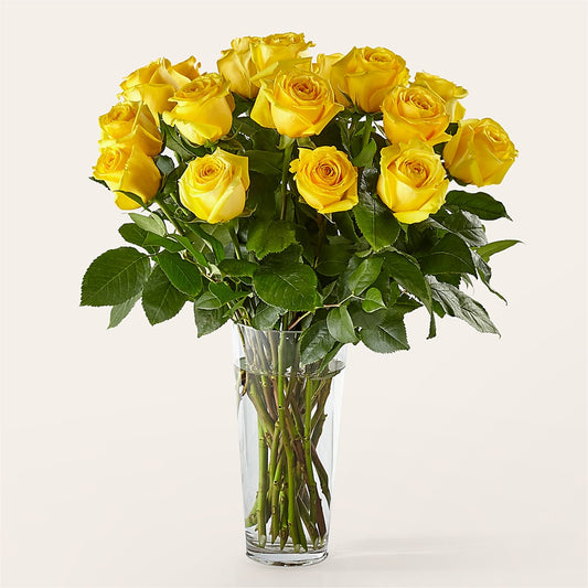 Long Stem Yellow Rose Bouquet – 175 MERCANTILE FLORAL & GIFT, Lake City IA
