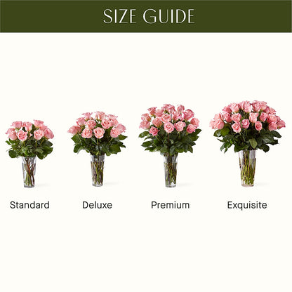 Long Stem Pink Rose Bouquet – 175 MERCANTILE FLORAL & GIFT, Lake City IA