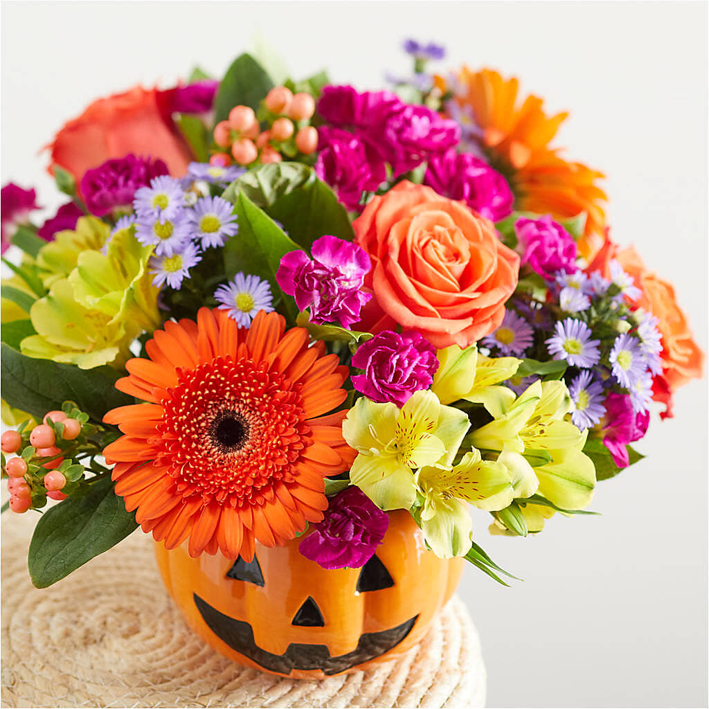 Tricks & Treats Pumpkin – 175 MERCANTILE FLORAL & GIFT, Lake City IA