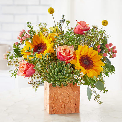 Sunflower Season Bouquet – 175 MERCANTILE FLORAL & GIFT, Lake City IA