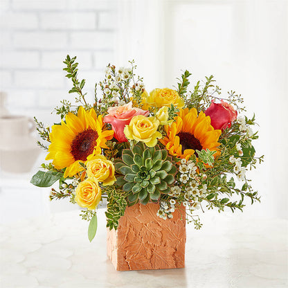 Sunflower Season Bouquet – 175 MERCANTILE FLORAL & GIFT, Lake City IA