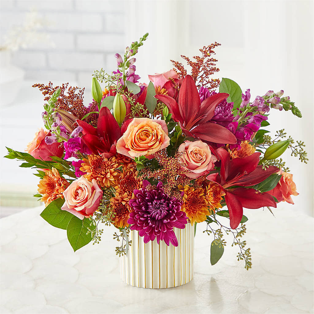 Burgundy Landscape Bouquet – 175 MERCANTILE FLORAL & GIFT, Lake City IA