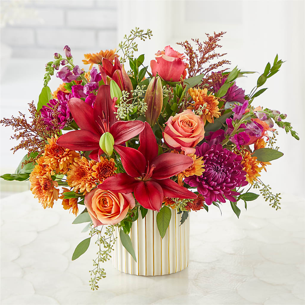 Burgundy Landscape Bouquet – 175 MERCANTILE FLORAL & GIFT, Lake City IA