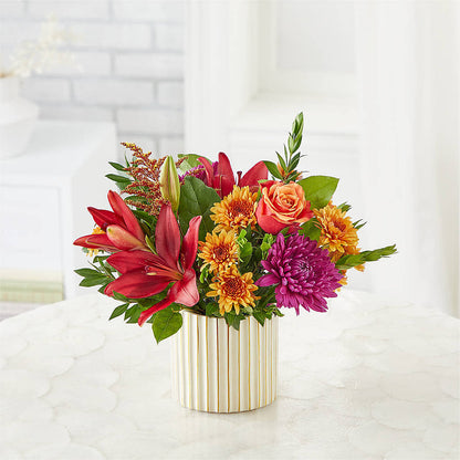 Burgundy Landscape Bouquet – 175 MERCANTILE FLORAL & GIFT, Lake City IA