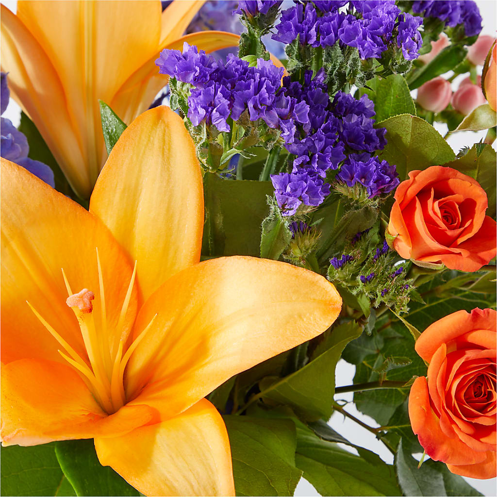 Radiant Citrus Bouquet – 175 MERCANTILE FLORAL & GIFT, Lake City IA