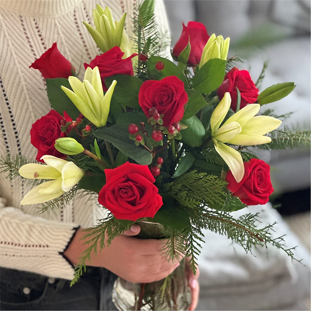 Glittering Lights Bouquet – 175 MERCANTILE FLORAL & GIFT, Lake City IA