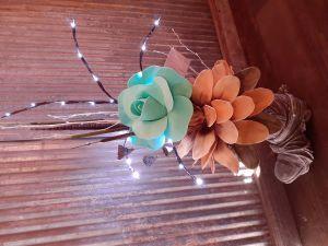 Foam Flowers in a Boot