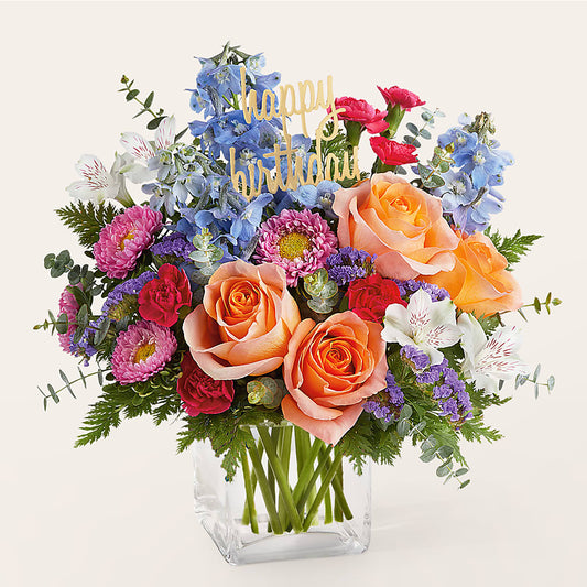 Birthday Bash Bouquet – 175 MERCANTILE FLORAL & GIFT, Lake City IA