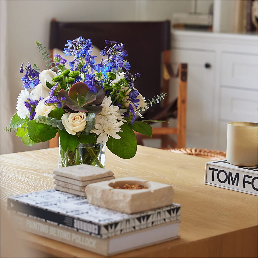 Cerulean Waves Bouquet – 175 MERCANTILE FLORAL & GIFT, Lake City IA