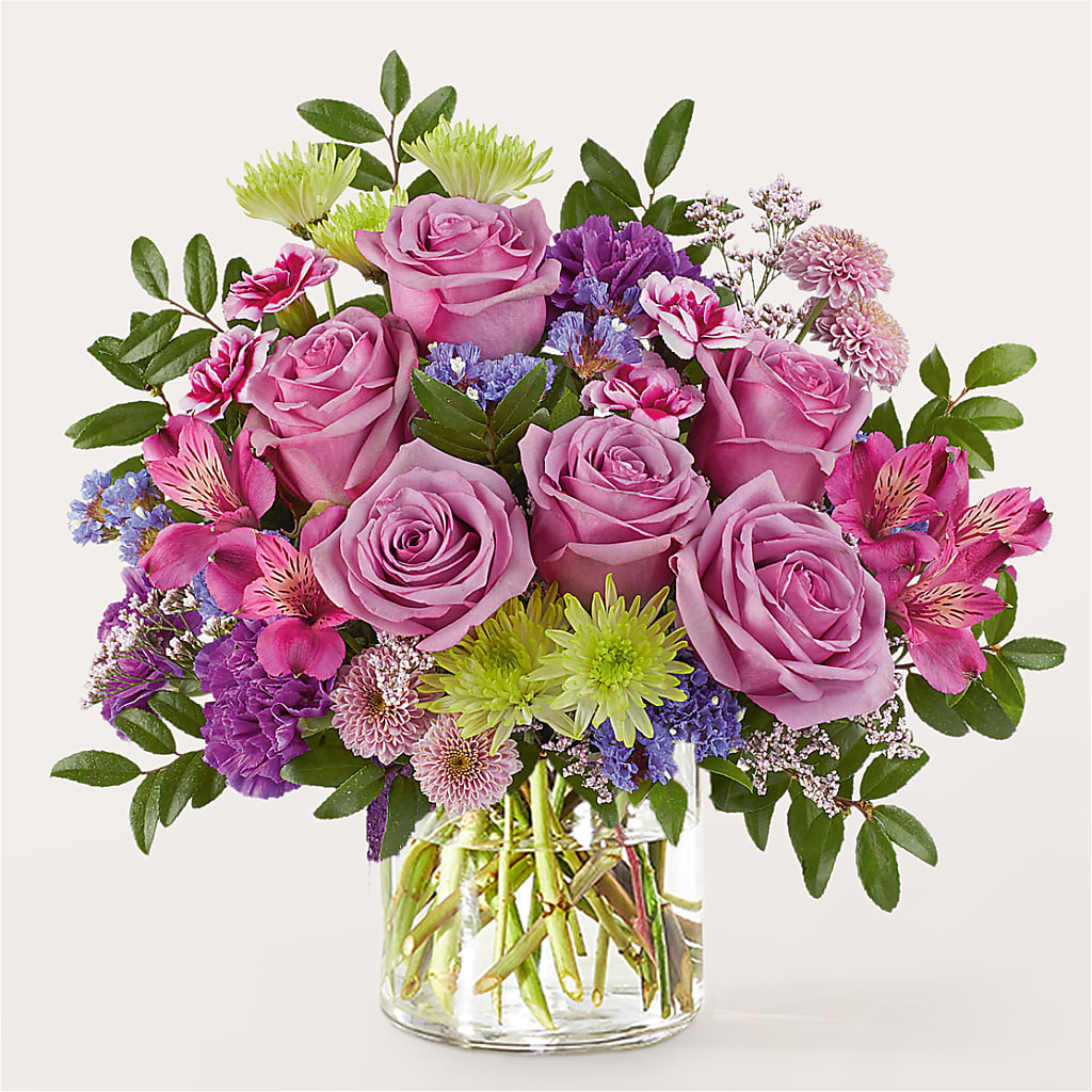 Glass Half Full Bouquet – 175 MERCANTILE FLORAL & GIFT, Lake City IA