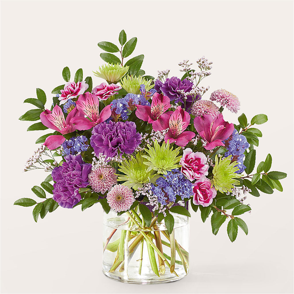 Glass Half Full Bouquet – 175 MERCANTILE FLORAL & GIFT, Lake City IA