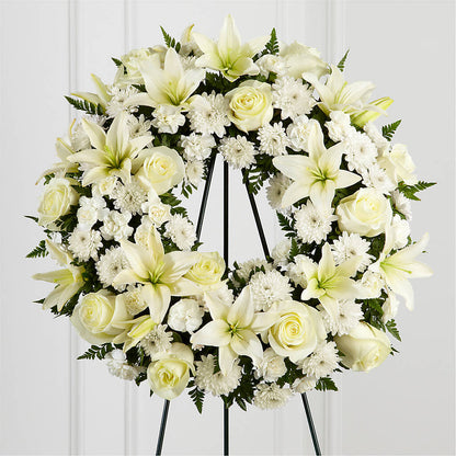 Treasured Tribute Wreath – 175 MERCANTILE FLORAL & GIFT, Lake City IA