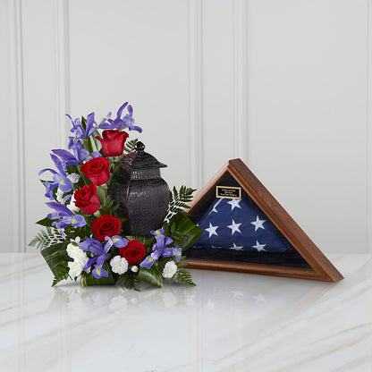 Patriotic Tribute Arrangement – 175 MERCANTILE FLORAL & GIFT, Lake City IA