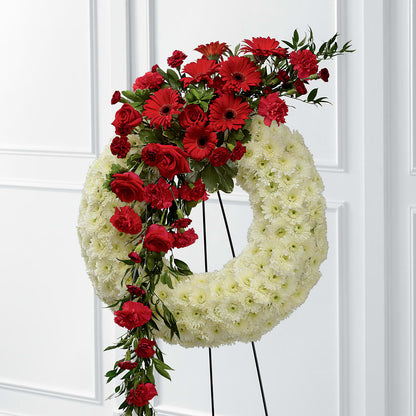 Graceful Tribute Wreath – 175 MERCANTILE FLORAL & GIFT, Lake City IA