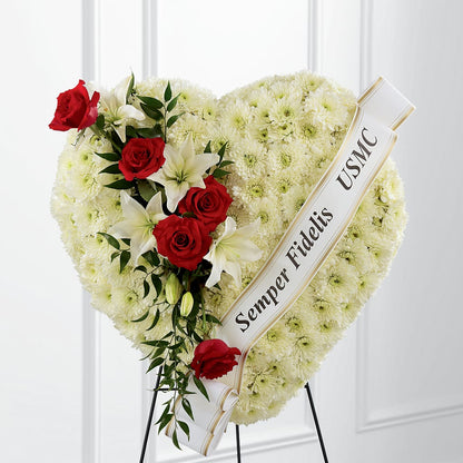 Heartfelt Hero Standing Heart – 175 MERCANTILE FLORAL & GIFT, Lake City IA