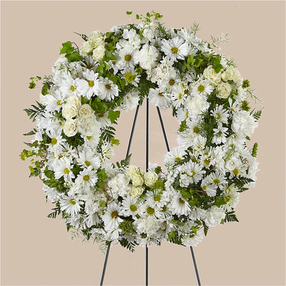 Faithful Wishes Wreath – 175 MERCANTILE FLORAL & GIFT, Lake City IA