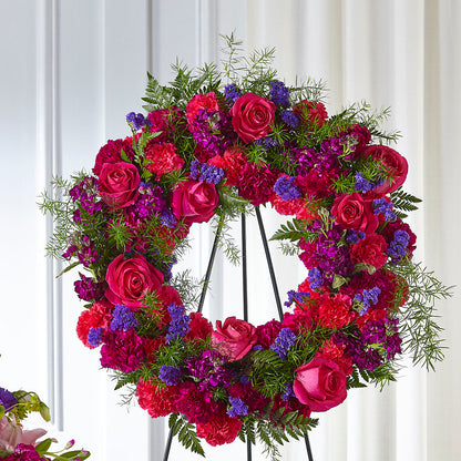 Calming Colors Wreath – 175 MERCANTILE FLORAL & GIFT, Lake City IA