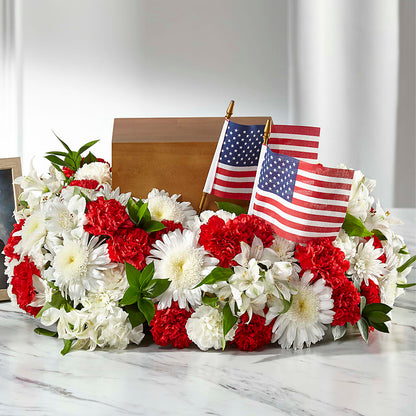 Spirit of Patriotism Cremation Adornment – 175 MERCANTILE FLORAL & GIFT, Lake City IA