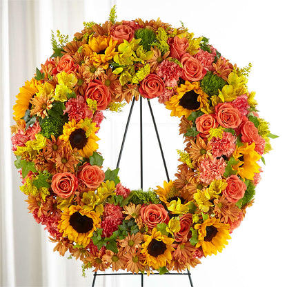 Autumnal Memories Wreath (Standard) – 175 MERCANTILE FLORAL & GIFT, Lake City IA