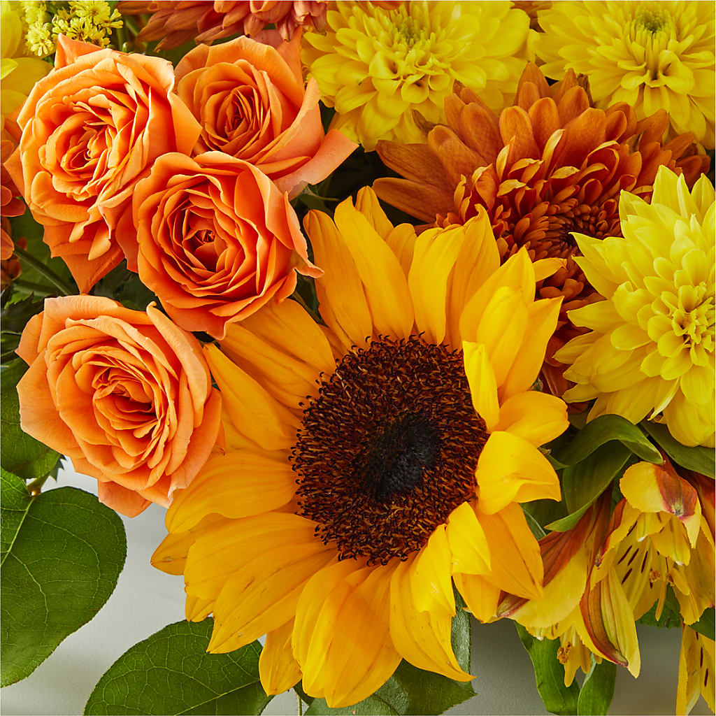 Autumn Harmony Centerpiece – 175 MERCANTILE FLORAL & GIFT, Lake City IA