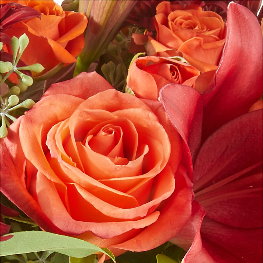 Crimson Leaves Bouquet – 175 MERCANTILE FLORAL & GIFT, Lake City IA