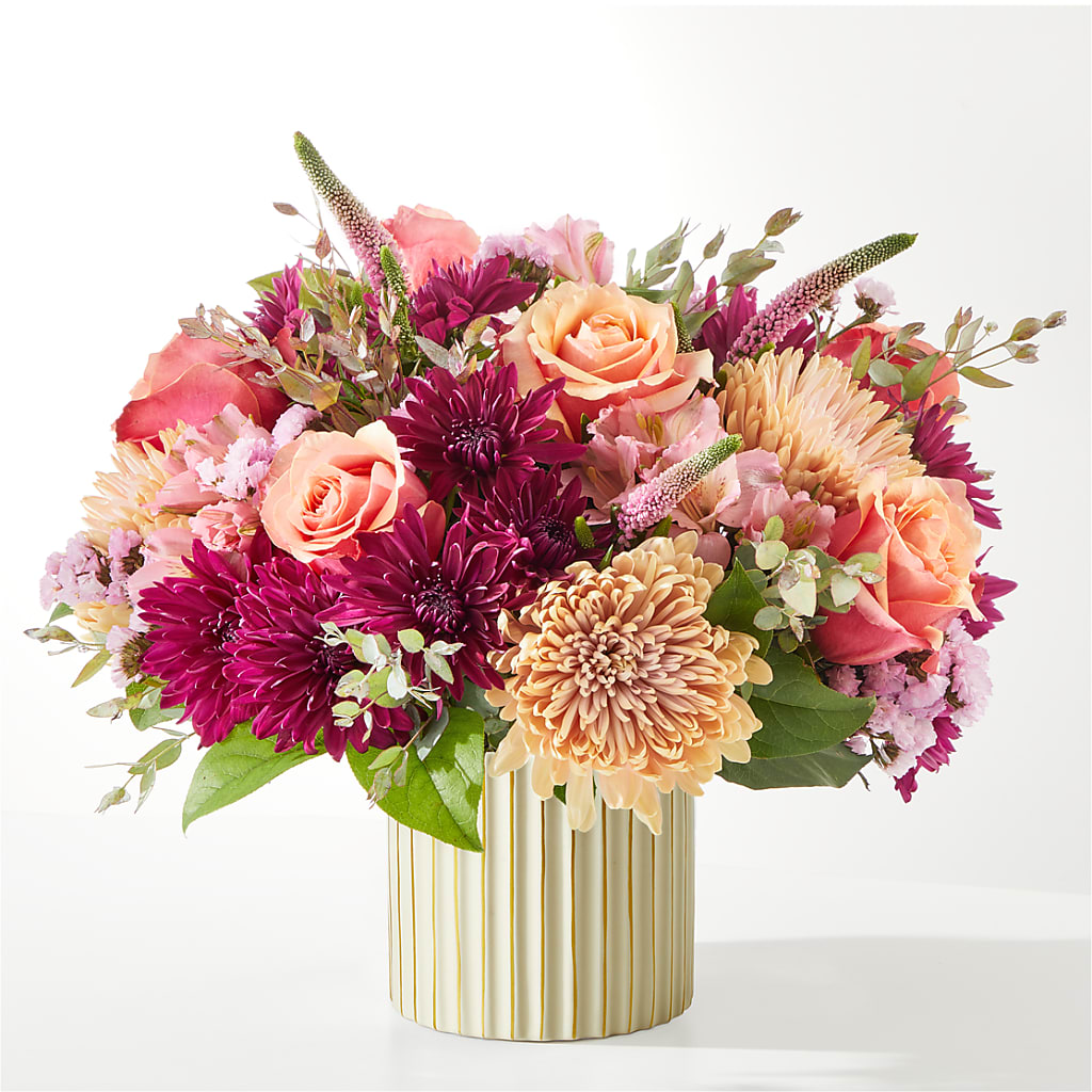 Berry Cobbler Bouquet with Ivory Vase – 175 MERCANTILE FLORAL & GIFT, Lake City IA