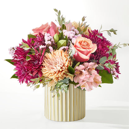 Berry Cobbler Bouquet with Ivory Vase – 175 MERCANTILE FLORAL & GIFT, Lake City IA