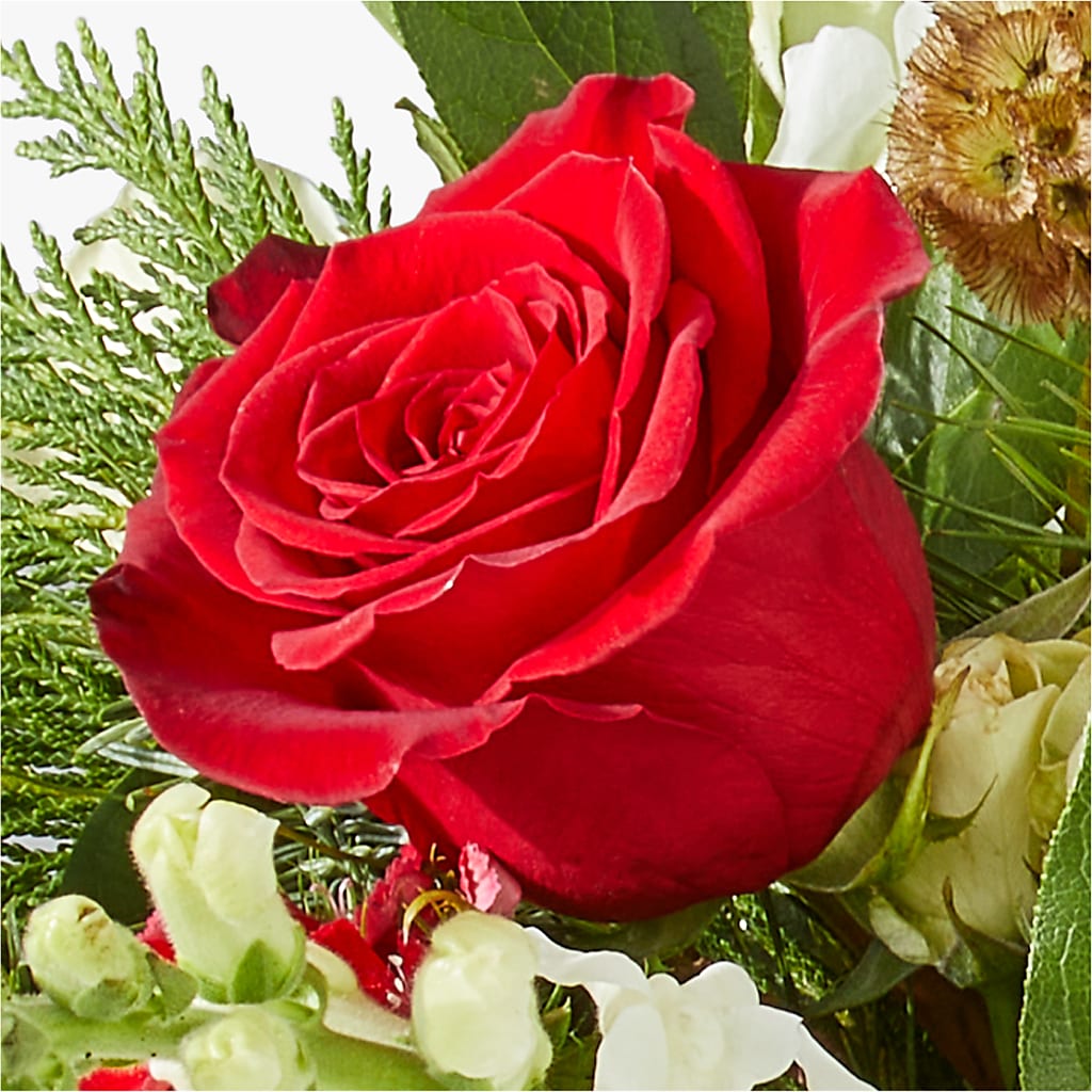 Deck the Halls Bouquet – 175 MERCANTILE FLORAL & GIFT, Lake City IA