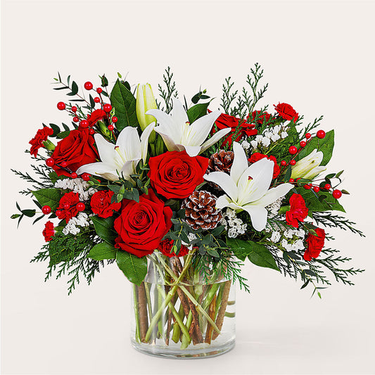 Best in Snow Bouquet – 175 MERCANTILE FLORAL & GIFT, Lake City IA