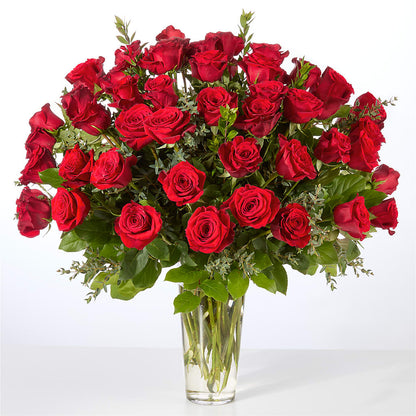 Forever Yours Fifty Stem Red Rose Bouquet – 175 MERCANTILE FLORAL & GIFT, Lake City IA